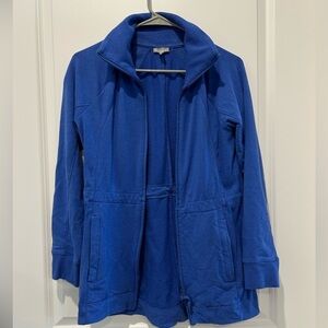 T by Talbots Model French Terry Jacket Blue XS